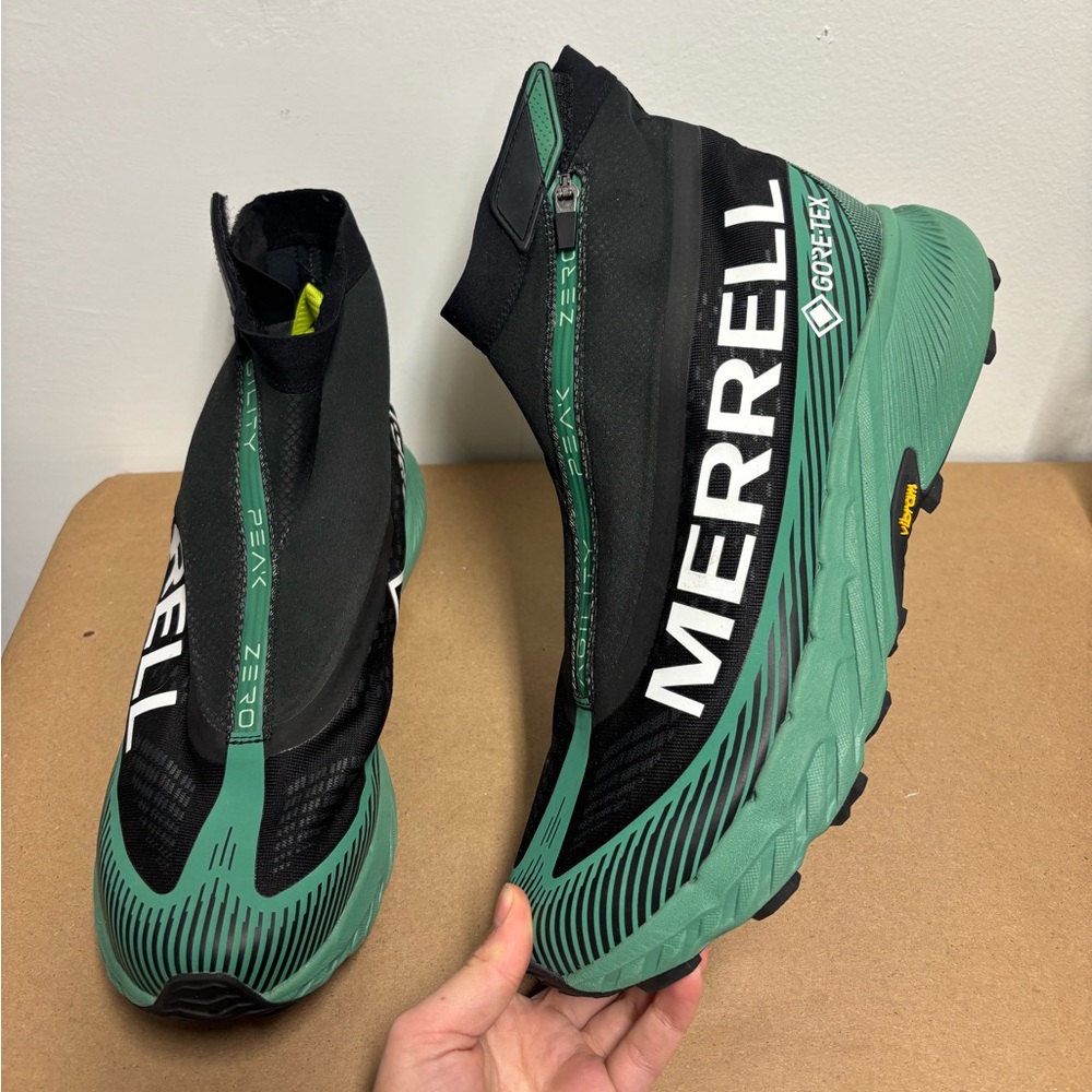 Merrell 1TRL Agility Peak Zero Gore-Tex Black Pine Athletic Shoes Size 14